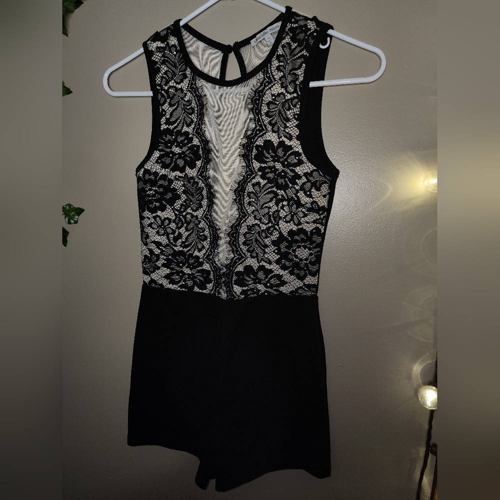 New! Black and Nude Sexy 1pc